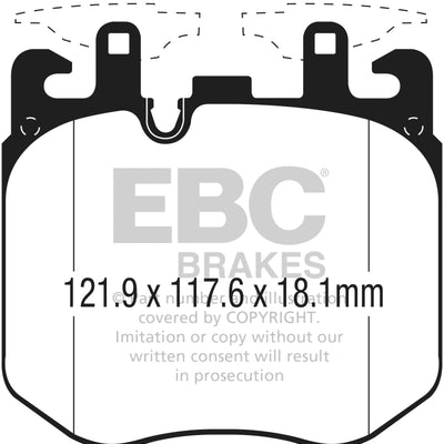 EBC 2017+ BMW (Alpina) B7 xDrive 4.4L Twin Turbo Yellowstuff Front Brake Pads