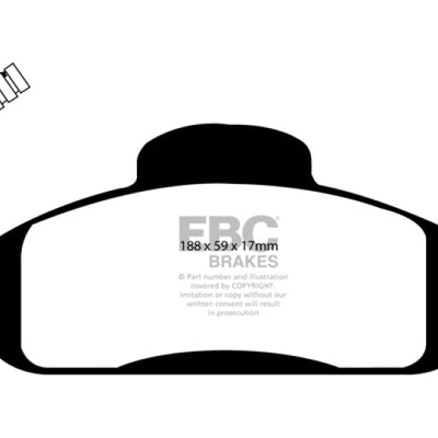 EBC 98 Mercedes-Benz M-Class (ML) ML320 3.2 Ultimax2 Front Brake Pads
