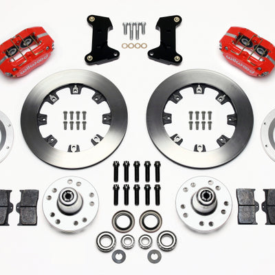 Wilwood Dynapro Dust-Boot Front Kit 12.19in Red 74-80 Pinto/Mustang II Disc Spindle only