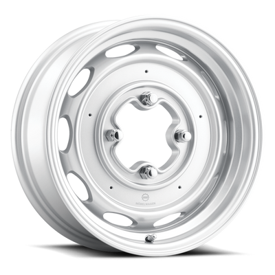 Mobelwagen MW-430S Interceptor 15x5.5in / 4x130 BP / 20mm Offset / 85.85mm Bore - Silver Wheel
