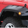 Bushwacker 07-18 Jeep Wrangler Max Pocket Style Flares 2pc Extended Coverage - Black