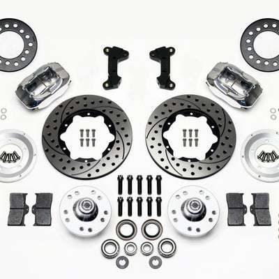 Wilwood Forged Dynalite Front Kit 11.00in Drill-Polished 74-80 Pinto/Mustang II Disc Spindle only