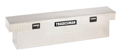 Tradesman Aluminum Single Lid Cross Bed Truck Tool Box (63in.) - Brite