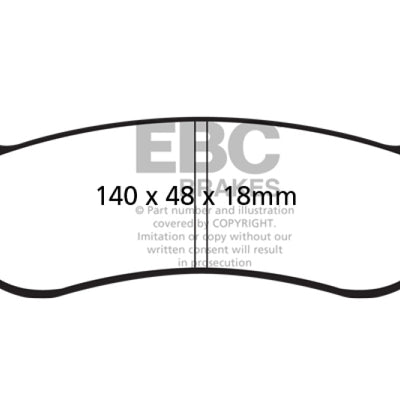 EBC 05-07 Chrysler Pacifica 3.5 Greenstuff Rear Brake Pads