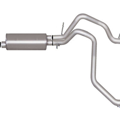 Gibson 15-17 Chevrolet Suburban 1500 LS 5.3L 2.25in Cat-Back Dual Split Exhaust - Black Elite