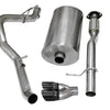 Corsa 2007-2009 Chevrolet Avalanche 6.0L V8 3in Cat-Back Single Side w Twin 4in Black Pro-SeriesTips