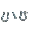 Fishbone Offroad D Ring 3/4In Zinc 2 Piece Set