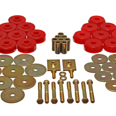 Energy Suspension Body Mount Set Exc. Cconvertible - Red