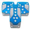 NRG Aluminum Sport Pedal M/T - Blue w/Silver Carbon