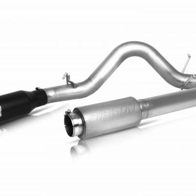 Gibson 17-20 Ford F-150 SVT Raptor 3.5L 4in Patriot Skull Series Cat-Back Single Exhaust - Stainless