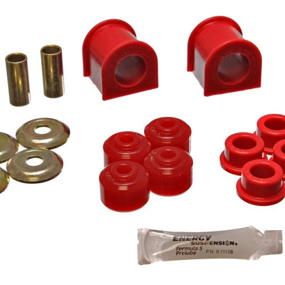 Energy Suspension 93-98 Jeep Grand Cherokee Complete Red Frt Sway Bar Bushing Set w/End Link Bushing