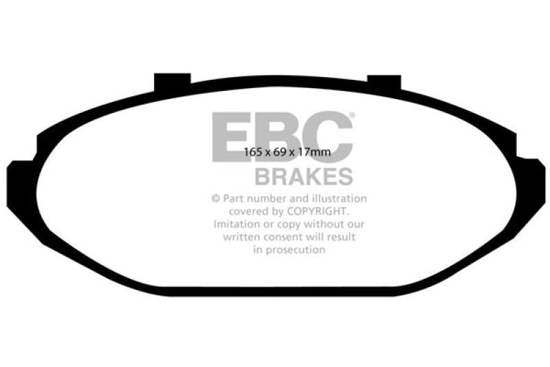 EBC 98-02 Ford Crown Victoria 4.6 (Phenolic Pistons) Ultimax2 Front Brake Pads