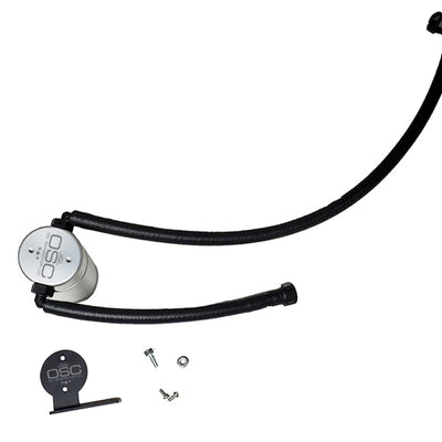 J&L 20-25 Chevrolet Corvette 6.2L LT2 Targa Top Passenger Side Oil Separator 3.0 - Clear Anodize