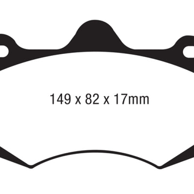 EBC AP Racing Caliper CP7040 (AP Racing Pad CP7040D54) Bluestuff Brake Pads