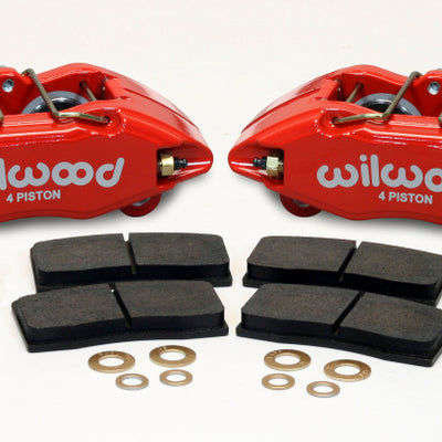 Wilwood DPHA Front Caliper & Pad Kit Red Honda / Acura w/ 262mm OE Rotor