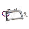 Letric Lighting 10-13 Street Glide Perfect Plate Light Chrome Curved License Plate Frame