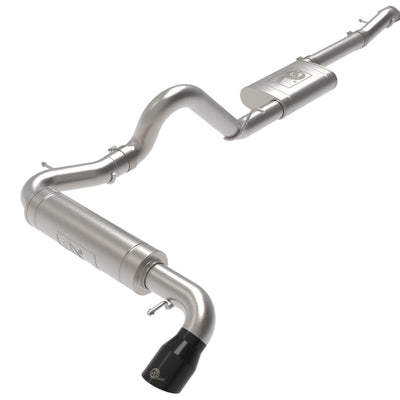 aFe Apollo GT 3in 409 SS Cat-Back Exhaust 2021 Ford Bronco L4-2.3L (t)/V6-2.7L (tt) w/ Black Tip