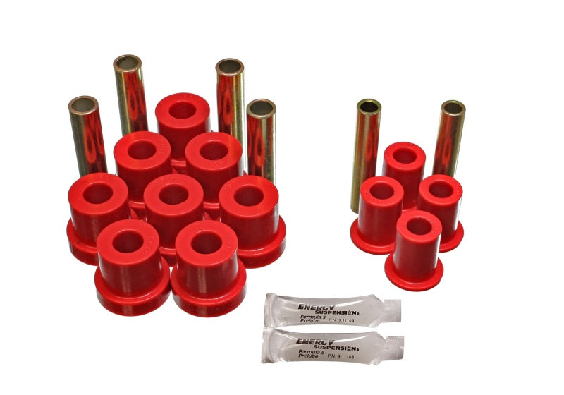 Energy Suspension GM 4Wd Front Spring & Shackle Bushing - Red