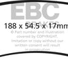 EBC 97-00 Ford Econoline E250 4.2 (4 Wheel ABS) Ultimax2 Rear Brake Pads