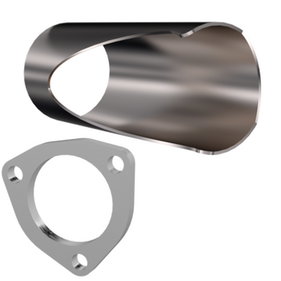 QTP 2.75in Weld-On QTEC DIY Cutout Pipe