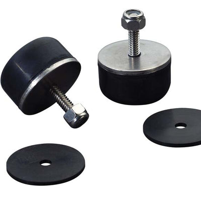 Kentrol 97-18 Jeep Wrangler TJ/JK Hood Bumpers - Polished Silver