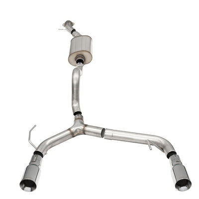 Corsa 21-25 Ford Bronco 2.3L 2-Door 2.75in Cat-Back Dual Rear Exhaust w/4in Straight-Cut Polish Tips