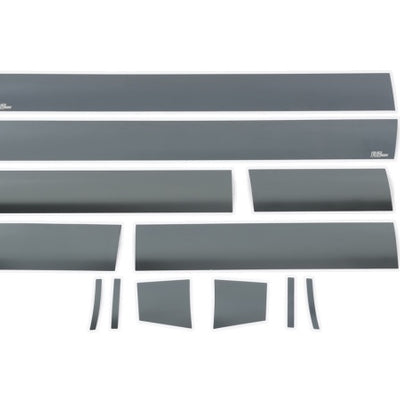 Putco 07-13 GMC Sierra Extended Cab 6.5ft Short Box - 6in - 12pcs Black Platinum Rocker Panels