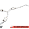 AWE Tuning Audi B9 A5 Touring Edition Exhaust Dual Outlet - Diamond Black Tips (Includes DP)