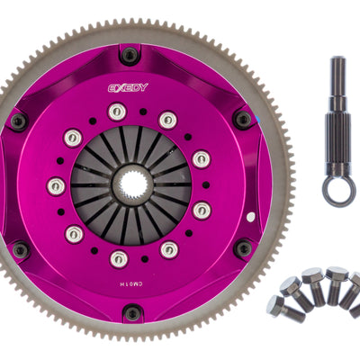 Exedy 1989-1998 Nissan 240SX L4 Hyper Twin Cerametallic Clutch Sprung Center Disc Push Type Cover