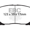 EBC 02-08 Pontiac Vibe 1.8 Greenstuff Front Brake Pads