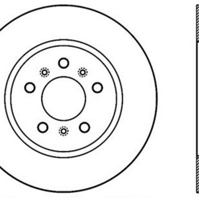 StopTech Drilled Sport Brake Rotor