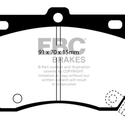EBC 91-96 Ford Escort 1.8 Yellowstuff Front Brake Pads