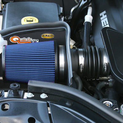 Airaid 05-10 Jeep Grand Cherokee 5.7L / 06-10 SRT8 CAD Intake System w/o Tube (Dry / Blue Media)
