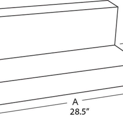 Tradesman Steel L-Shape Liquid Storage Tank - Black