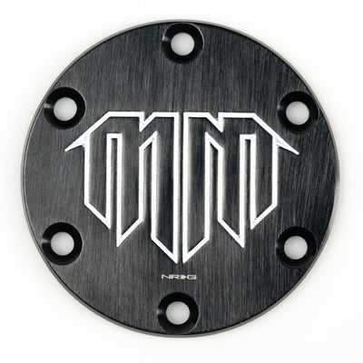 NRG Mad Mike Logo Engraved Horn Delete- Black