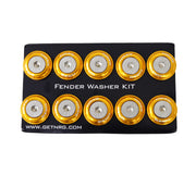 NRG Fender Washer Kit w/Rivets For Plastic (Rose Gold) - Set of 10