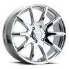 Raceline 159C Spike 18x8in / 6x132 BP / 35mm Offset / 74.6mm Bore - Chrome Wheel