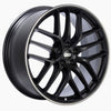 BBS CC-R 20x9.5 5x114.3 ET35 Satin Black Polished Rim Protector Wheel -82mm PFS/Clip Required