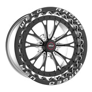 Weld Vitesse 17x11 / 5x4.75mm BP / 7.7in. BS Black Wheel - Black SBL