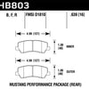 Hawk 16-17 Ford Mustang Brembo Package HPS Rear Brake Pads