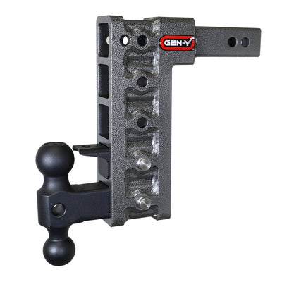 Gen-Y Mega Duty 2in Shank 10in Drop 1.5K TW 10K Hitch w/GH-031 Dual-Ball/GH-032 Pintle Lock