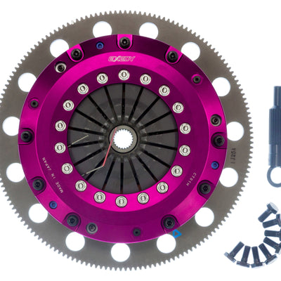 Exedy 11-16 Ford Mustang GT 5.0L Hyper Twin Cerametallic Clutch Sprung Center Disc Push Type Cover