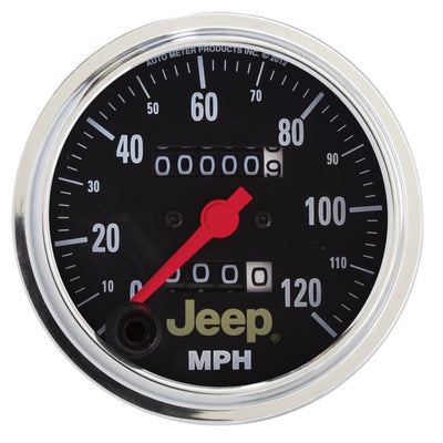 Autometer Jeep 85.7mm In-Dash 120 MPH Mechanical Speedometer Gauge