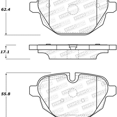 StopTech Street Brake Pads - Rear