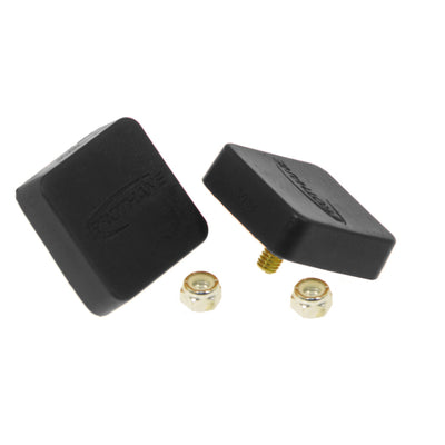 Prothane Universal Bump Stop 5/8X2X2 Sqr w/ Ctr Stud - Black