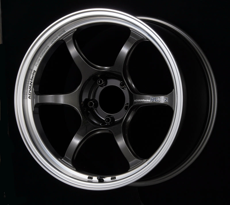 Advan RG-D2 15x7.0 +30 4x100 Machining and Black Gunmetallic Wheel