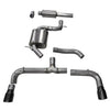 Corsa 14-16 Volkswagen GTI Mk7 Black Sport 3.0in Cat-Back Dual Rear Exit with Single Pro-Series Tips
