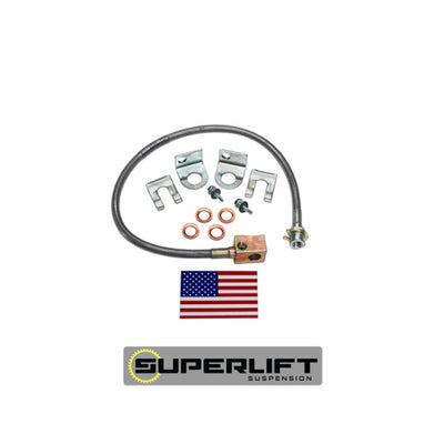 Superlift 97-05 Jeep Wrangler TJ w/ 4-6in Lift Kit (Single) Bullet Proof Brake Hose