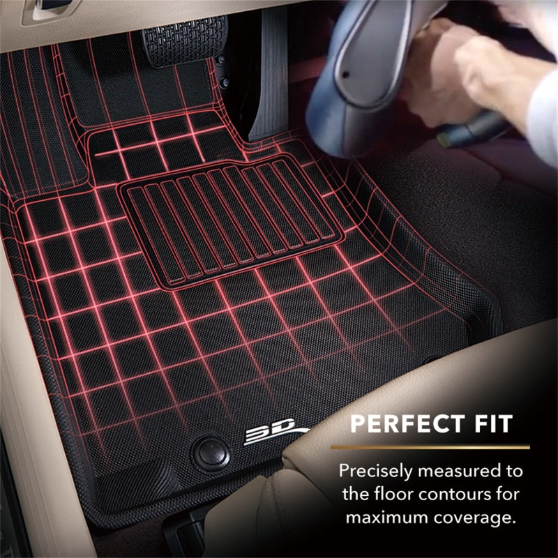 3D MAXpider 12-19 BMW 1 Series Kagu Rear Floor Mat- Black