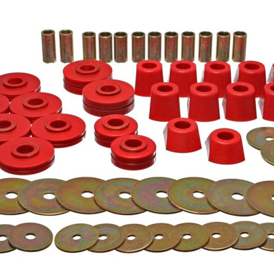 Energy Suspension 67-95 K5 Blazer /  67-70 Denali XL/Suburban/Yukon XL 4WD Red Body (Cab) Mount Set